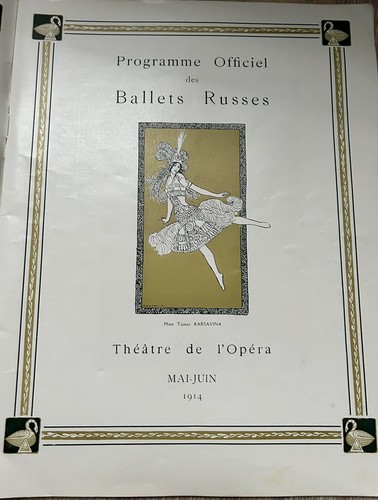 PROGRAMME DES BALLETS RUSSES MAI JUIN 1914 9 EME SAISON COUVERTURE VAL. GROSS - Bild 3 von 9