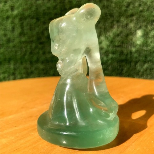 130G Natural Fluorite Quartz Crystal Hand carved girl Specimen Healing - Picture 4 of 12