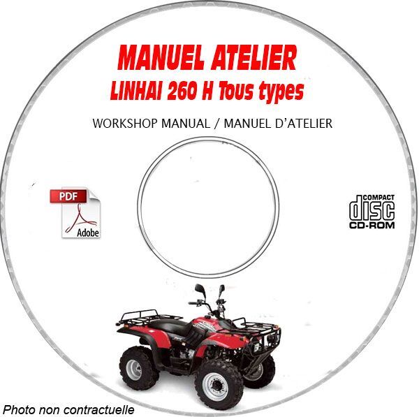 Manuel d'atelier Linhai 260H CD-ROM pour le diagnostic de panne et la révision