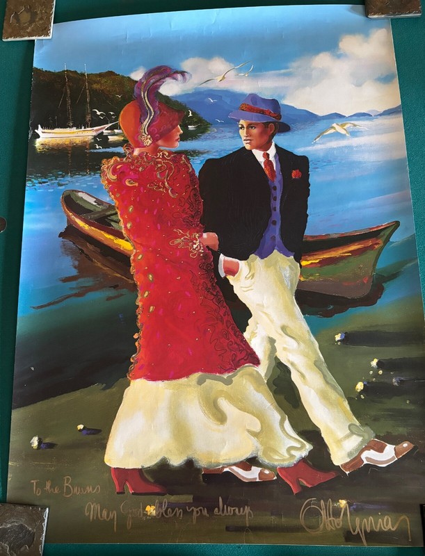 Poster of painting "Morning on Axixa" by Otto de Sousa Aguiar