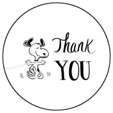 THANK YOU DOG ENVELOPE SEALS LABELS PARTY FAVORS STICKERS