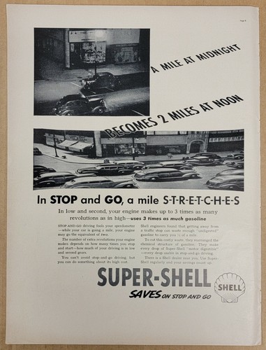 Lot 5 Oldtimer 1938 Öl und Gas Print Anzeigen Werbung Automobilia Shell Mobiloil Veedol - Bild 5 von 6