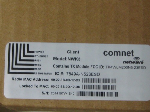 Comnet NWK3 Commercial Point to Point Wireless Ethernet Kit for Americas FREE SH - Picture 8 of 8