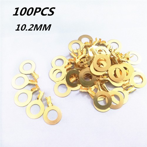 Non-Insulated Copper Crimp Ring Terminals Wire Connector Spade Electrical Kit US - Picture 23 of 23