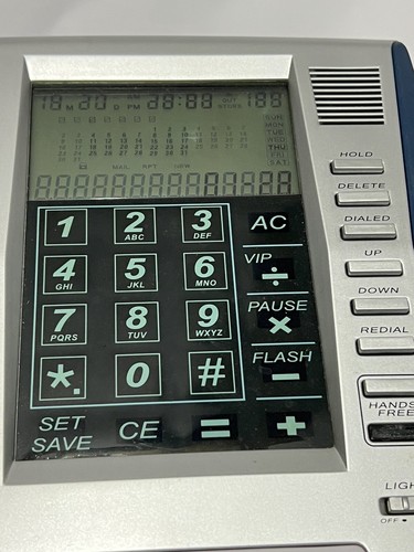 Telefono touch panel LCD INNOVAGE, calcolatrice 12 cifre, altoparlante, ID chiamante/funzionante - Foto 3 di 8