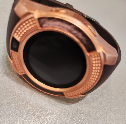 Smart Watch V8 Round Bluetooth Watch – For Parts, Not Working, No Accessories - Foto 3 di 11
