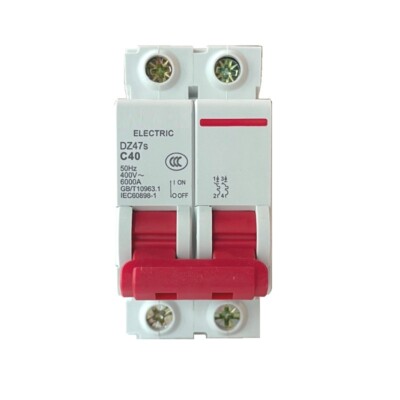 2PCS For DELIXI DZ47s C40 Air Switch Circuit Breaker 2P 40A