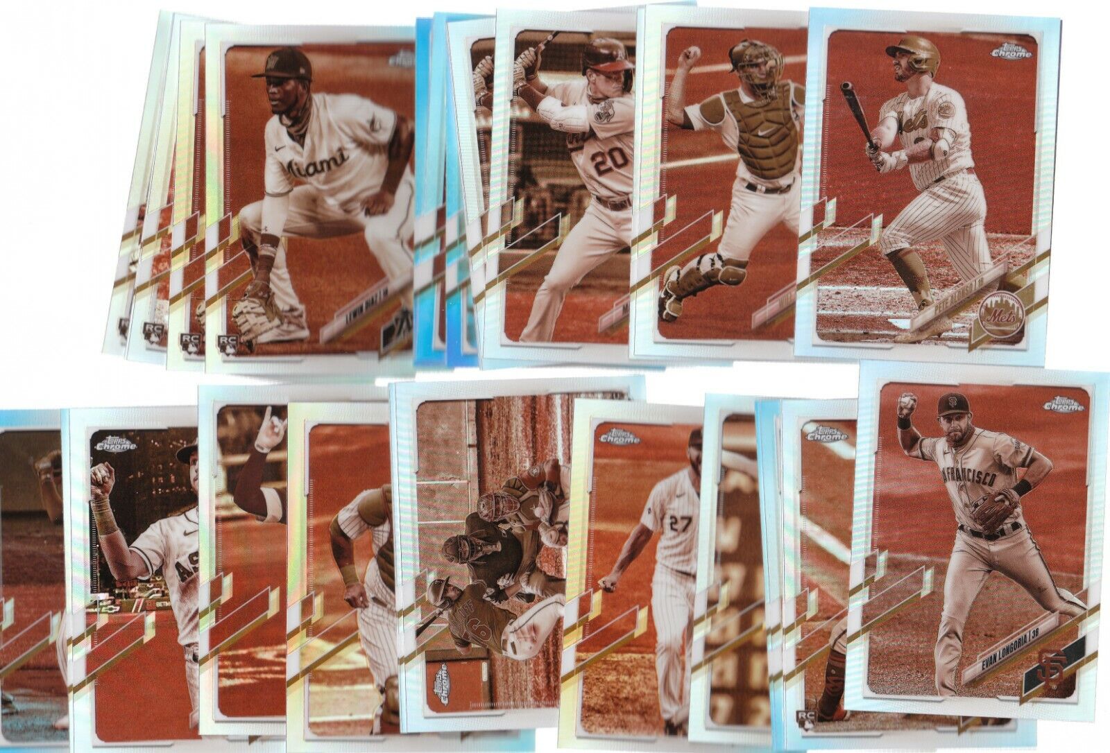 2021 Topps Chrome Sepia Refractor Chrome Set Pick Your Card Fill