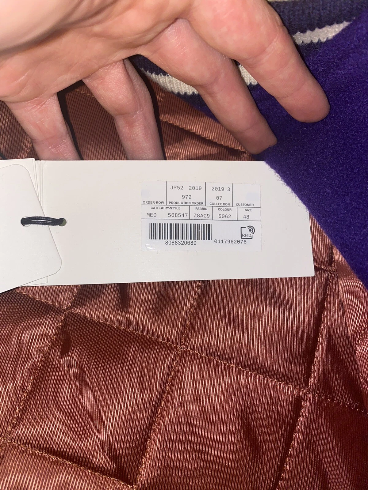 Giacca GUCCI blu e bianco sporco 'Gucci Band' Varsity