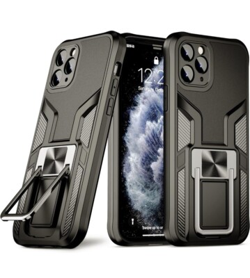 Robuste Schutzhülle mit Ständer für iPhone 12, Silm Fit Case Cover