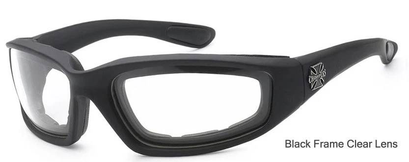 3 PAIRS Choppers Padded Foam Wind Resistant Sunglasses Motorcycle Riding Glasses - Image 4 of 4