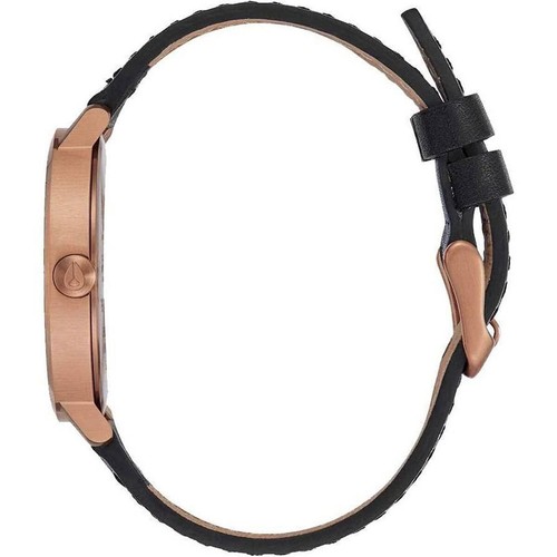 Nixon Women's Watch Arrow Quartz Blue Dial Black Leather Strap SS Case A10912763 - Bild 2 von 3