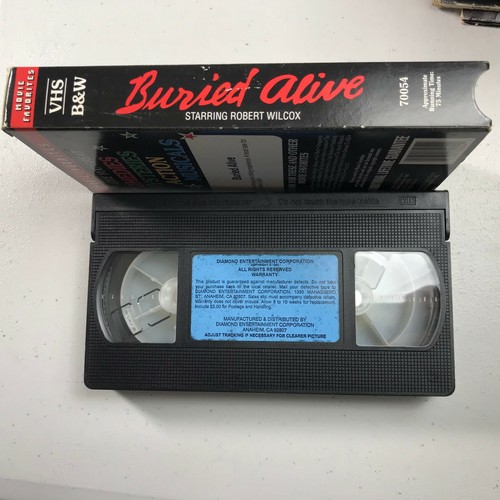 BURIED ALIVE ROBERT WILCOX 1939 ORIGINAL VHS NICE USED VIDEO TAPE. - Picture 5 of 5