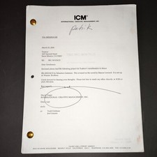 THE BIG BOUNCE 2000 Elmore Leonard ICM 2nd Draft Script + ICM Agent Letter COA