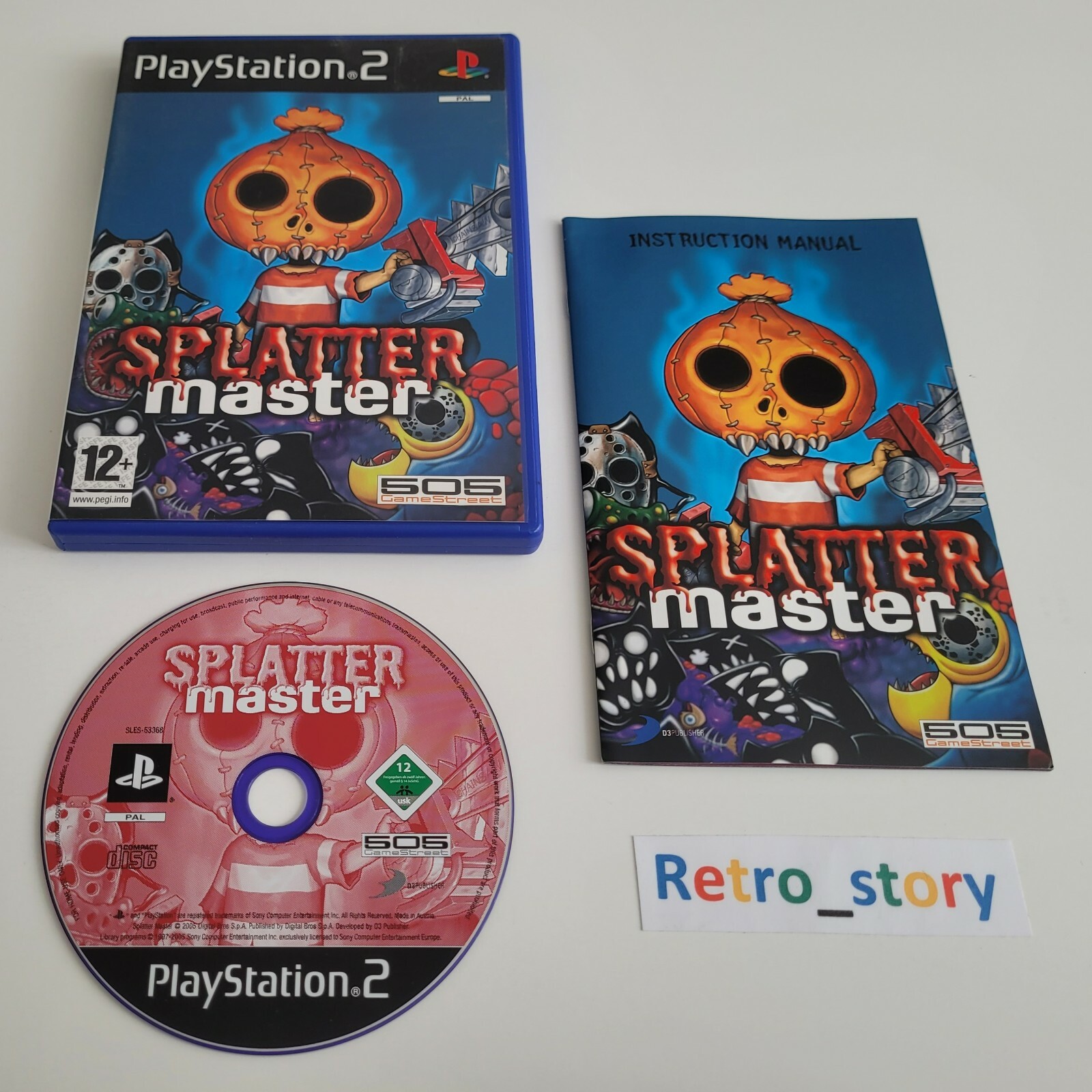  Sony Playstation PS2 - Splatter Master - PAL 