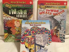 LOT! 3 Magic School Bus Childrens books 2 are chapter 1 Burger King