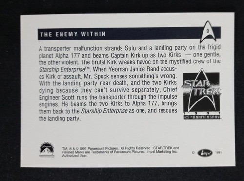1991 Impel Star Trek 25th Anniversary Series 1 Cards (Pick Your Card) - Picture 19 of 321