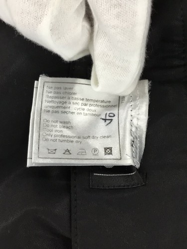 Auth CHANEL 'Excellent Condition' Ruffle Calf Pants Wool Black Made in Italy - Picture 9 of 10