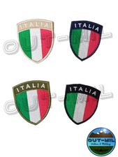 Patch Toppa militare bandiera Italiana Scudetto ricamato con scritta Italia