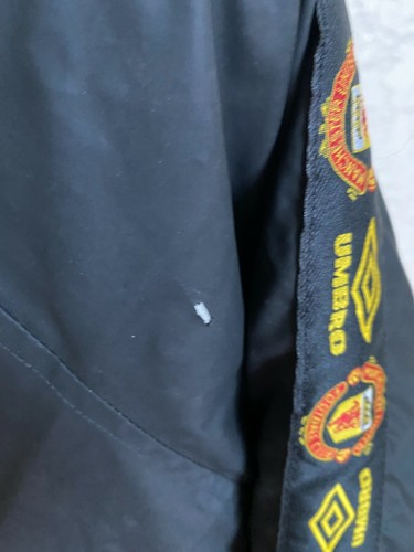 Manchester United 1997 1998 Umbro Sharp Bench Coat Jacket vintage 1990s Size L - 第 11/12 張圖片