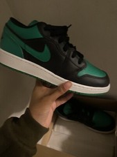Size 5.5 - Air Jordan 1 Black Lucky Green
