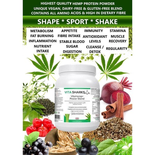 VitaHemp+ Power Blend Hemp Seed Protein Powder Shake with Essential Amino Acids - Picture 5 of 8