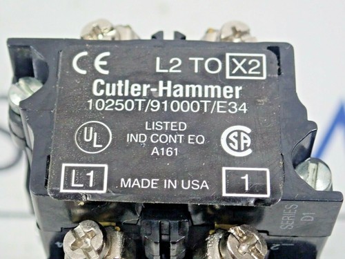 CUTLER HAMMER 1250T/91000T/E34 ILLUMINATED GREEN PUSH BUTTON - Picture 3 of 6