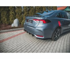 CUP Diffusor Seiten Ansätze SCHWARZ für Toyota Corolla XII 12 Heckstoßstangen