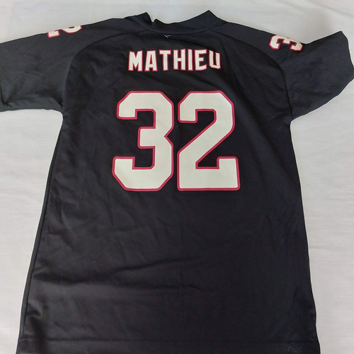 NFL licensed Arizona Cardinals Mathieu #32 Black Jersey Youth size 14/16 L - Picture 5 of 5