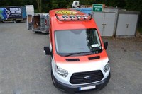 Schwarz DachträGer + LED Jumbo Flecken FüR Ford Transit Mk9 2021 + M High Vorne