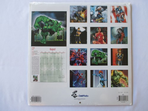 New Sealed MARVEL 2004 CALENDAR Hulk Wolverine X-Men Spiderman Elektra 16 Month - Picture 2 of 3