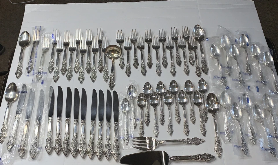 Набор посеребренных серебряных изделий 1847 Roger Bro RENAISSANCE 4 шт. всего 12 67 шт. - Изображение 3 из 4