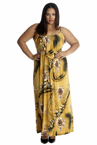 Mujeres Diseño Tiras Elástico Top Damas Sin mangas Volantes Estampado Floral Maxi Vestido - Imagen 7 de 15