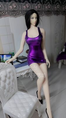1/6 Scale Female Purple Halter Dress Model F 12  Ph Tbl Action Figure Body Toys