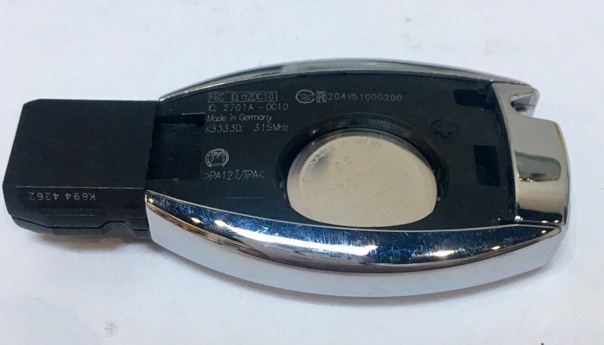 LOT of 10 MERCEDES BENZ MB CHROME SMART KEY keyless remote