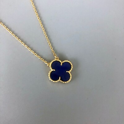 RARE Van Cleef & Arpels VCA 18K LAPIS LAZULI Vintage Alhambra
