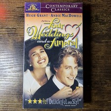 Four Weddings and a Funeral VHS 1993 New and Sealed Hugh Grant Andie MacDowell