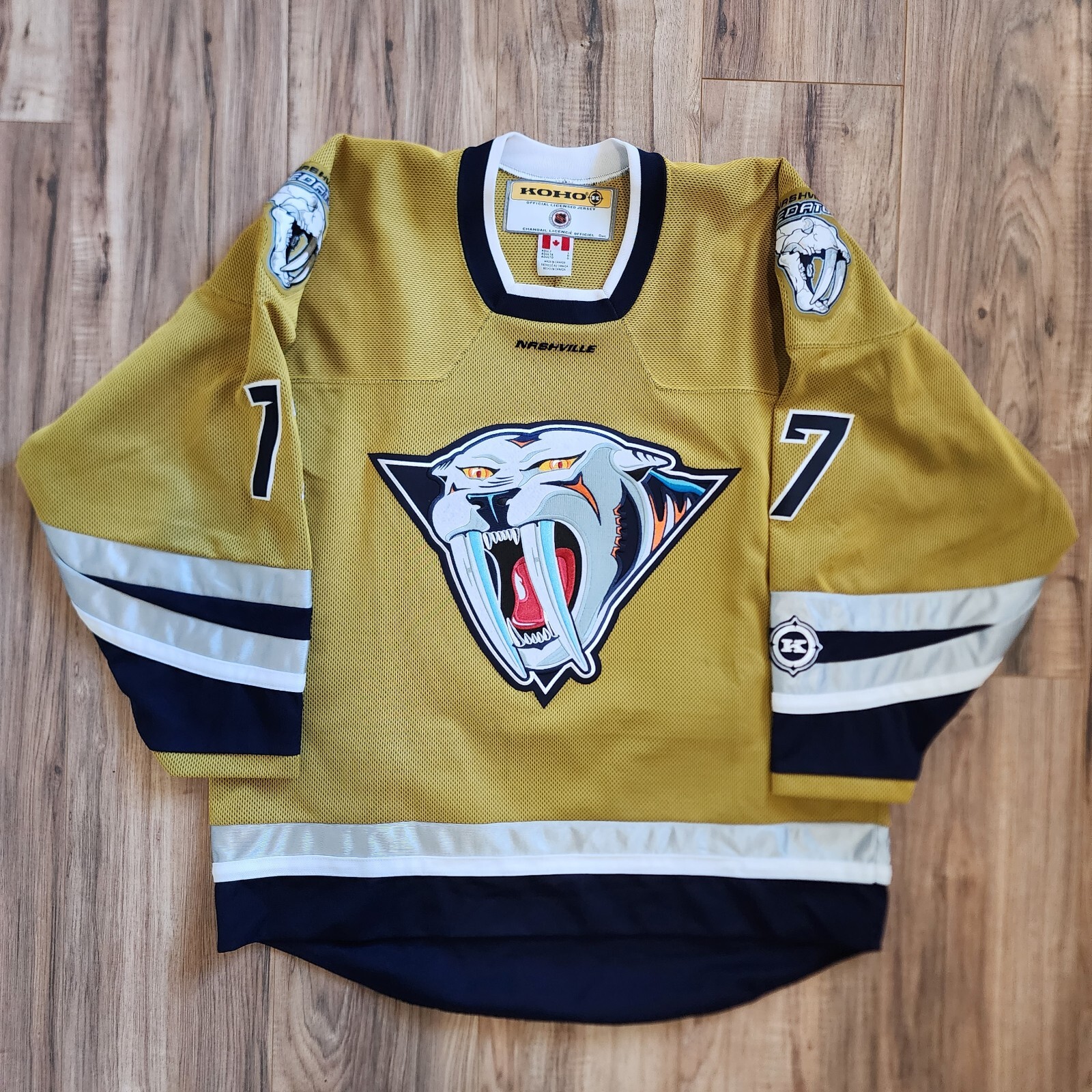 Koho Scott Hartnell Nashville Predators "Mustard Cat" NHL Hockey Jersey