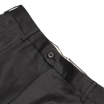 Zanella Platinum NWT Pleated Dress Pants Size 32 US Bennett In Dark Gray Wool