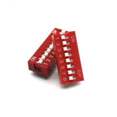 100Pcs  8 position DIP Switch Assorted Gold Electroplating Pins