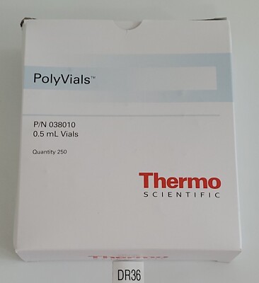 *NEW IN BOX* BOX OF 250 Thermo Scientific 038010 Poly Vials 0.5 mL + Warranty!