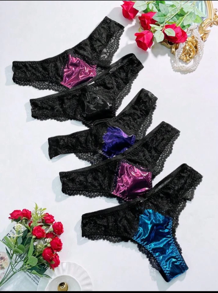 Panty liso satinado (juego de 3 piezas) Foto 2 de 4