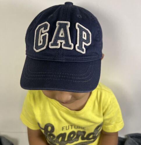 Gap Blue Infant Hat Toddler Baseball Cap XS 49CM Stretch Fit Unisex Navy Baby - Picture 2 of 7