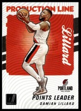 2021-22 Panini Donruss Damian Lillard Production Line #6 Trail Blazers