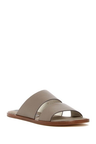 Matt Bernson Women's Havana Leather Slide Sandal in Ash Grey $189, Sz 6, NIB! - Picture 4 of 4