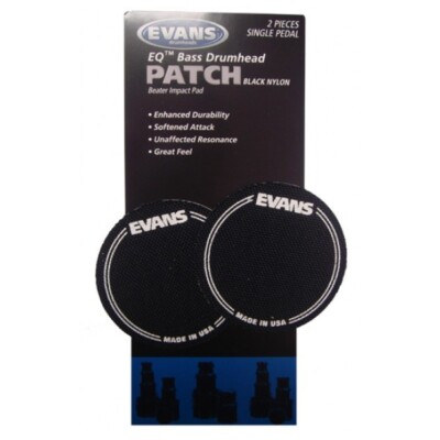 Evans EQPB1EQ Single Pedal Patch, schwarzes Nylon