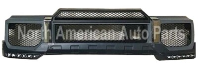 G65 Brabus Front Bumper Set Lower Lip Upper Trim Led G-Wagon Parts G500 G550 G55