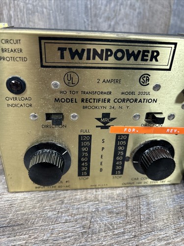 Train Max Rail Control Twin Power Remote Train Controller Model 202ul As Is - Picture 4 of 13