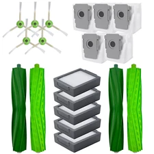 Replenishment Kit Roller Filter Side Brush Dust Bag for iRobot Roomba i2+ i4 j9+
