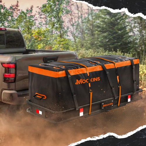 Mockins 16 Cu.Ft. Waterproof Cargo Bag | 58x20x24" Hitch Bag with Lock & Straps - Foto 4 di 9